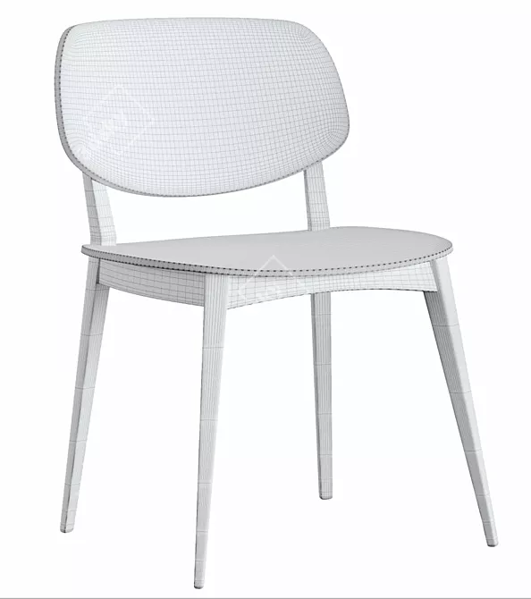 Belonging Wood Chair 3D model image 8