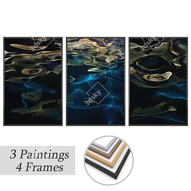 Assorted Wall Art Set: No. 3402 3D model image 1