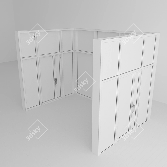 Panoramic Door: Elegant Entrance Upgrade 3D model image 3