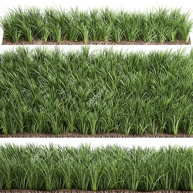 Serenity Grass Panel 1200x400x150mm 3D model image 1
