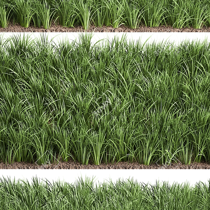 Serenity Grass Panel 1200x400x150mm 3D model image 2