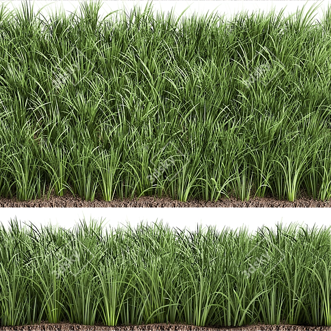 Serenity Grass Panel 1200x400x150mm 3D model image 5