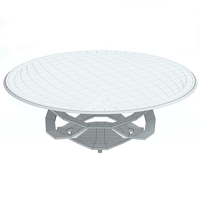 Neolitico Glass Coffee Table 3D model image 3