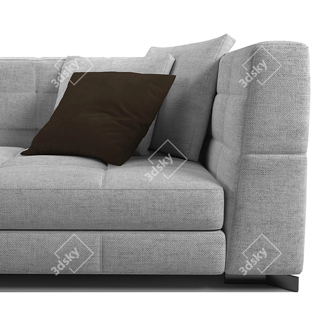 Elegant Minotti Blazer Sofa 3D model image 2