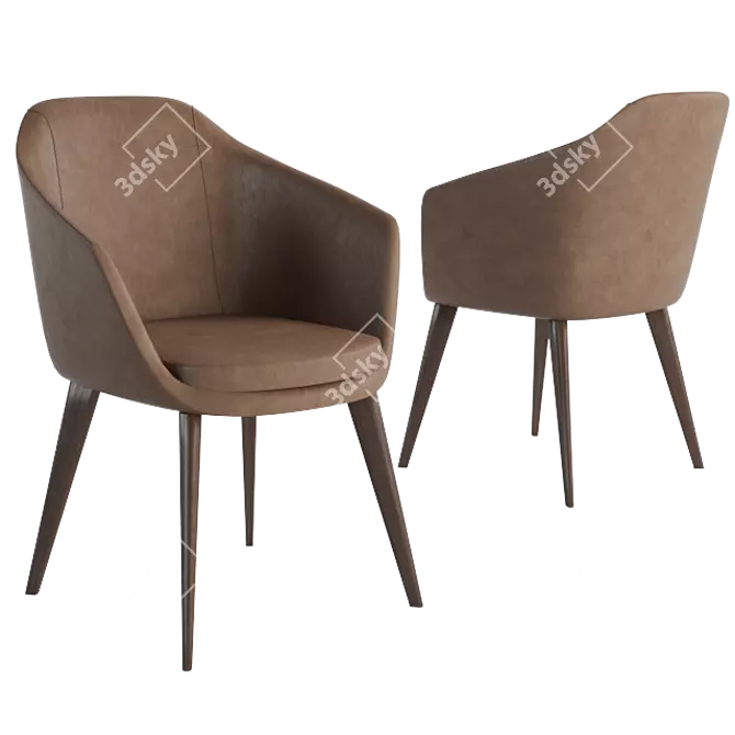 Angela L5 Armchair - Modern and Elegant Furniture 3D model image 1