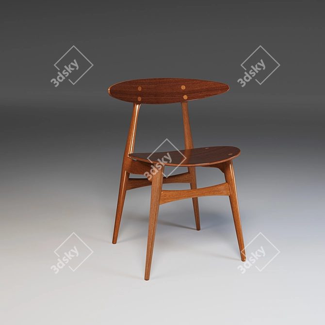  CH33 Chair - Scandinavian Design 3D model image 1