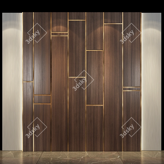  Modern Wall Panel 27  3D model image 1