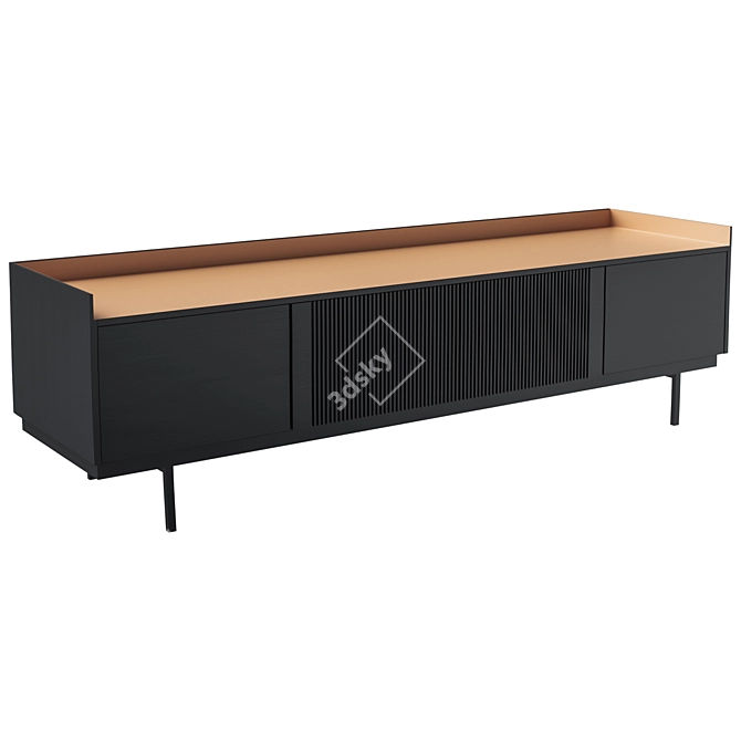 Stockholm TV Stand: Modern, Minimalist Loft Design 3D model image 1