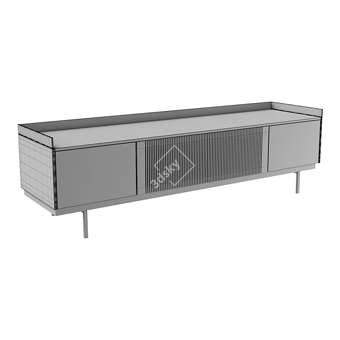 Stockholm TV Stand: Modern, Minimalist Loft Design 3D model image 2