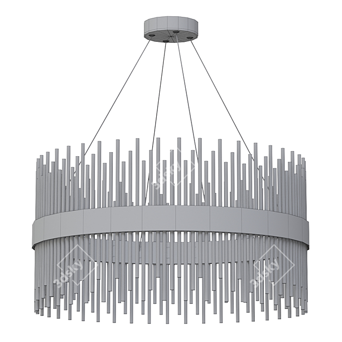 Elegant Crystal Chandelier - Nembus 3D model image 2