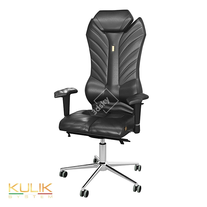 Monarch Ergonomic Chair: Elegant Comfort and Support 3D model image 1