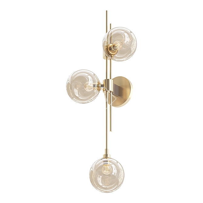 Trilogy  Wall Sconce: Timeless Elegance 3D model image 1