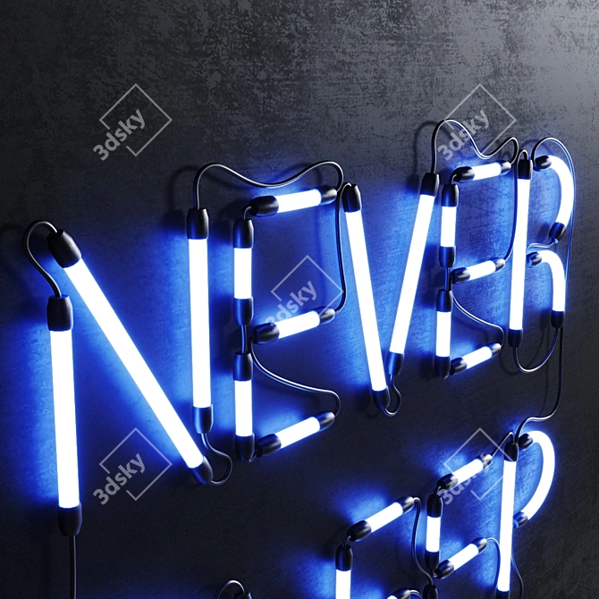 GlowTech Neon Sign Set 3D model image 2