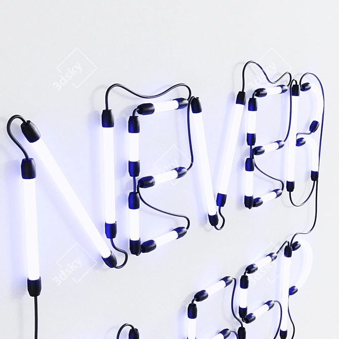 GlowTech Neon Sign Set 3D model image 8