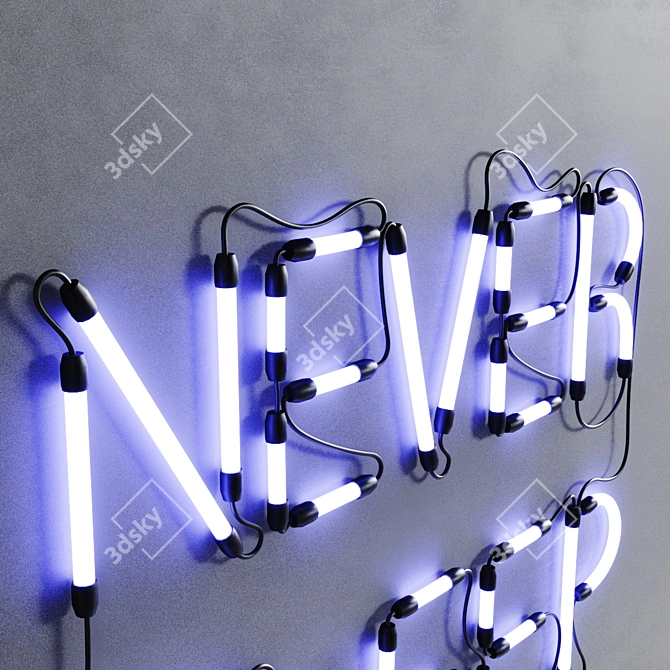 GlowTech Neon Sign Set 3D model image 12