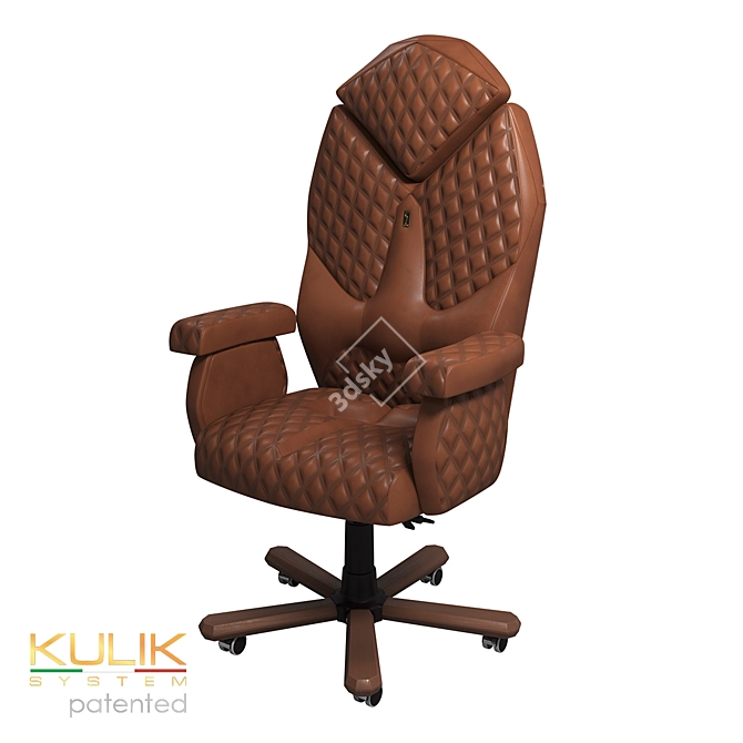 Luxury Diamond Ergonomic Chair 3D model image 3