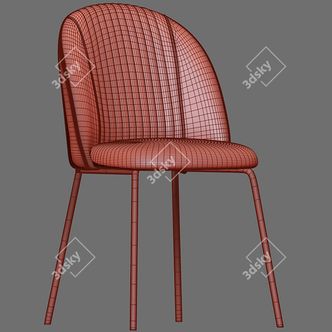 Cloyd Dining Chair: Stylish and Comfortable 3D model image 5