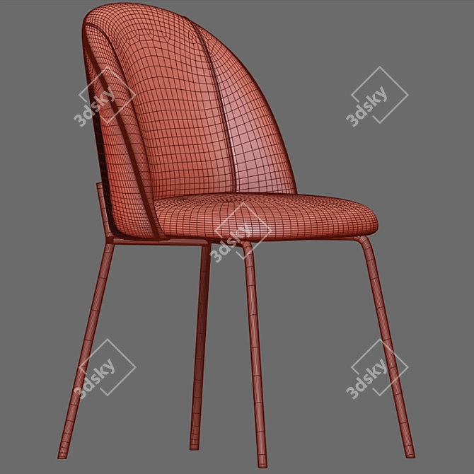 Cloyd Dining Chair: Stylish and Comfortable 3D model image 6