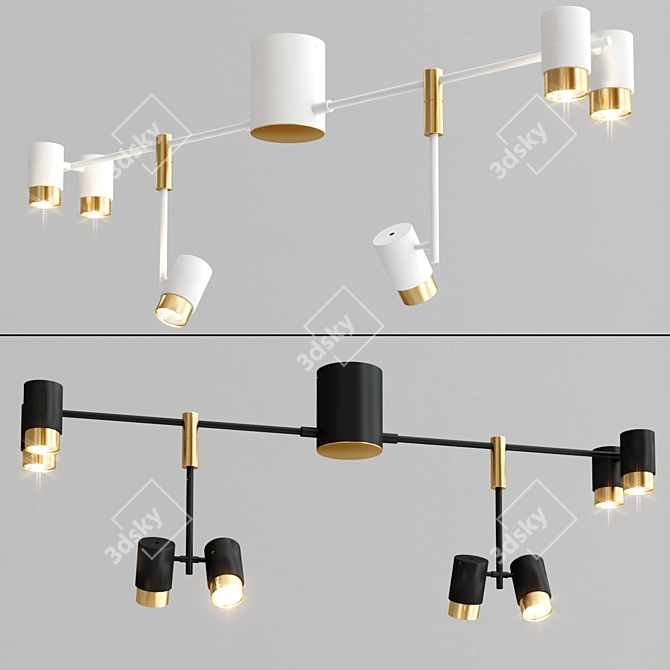 Sleek and Modern SIF Pendant Lamps 3D model image 3