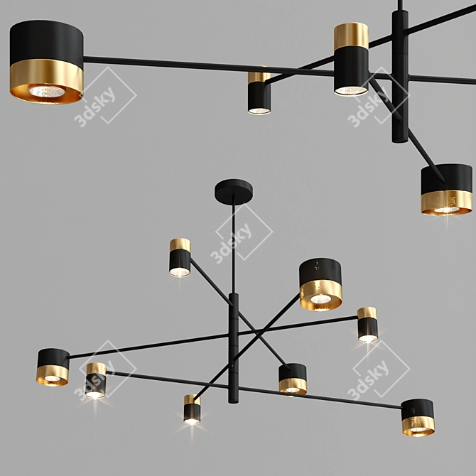 Sleek and Modern SIF Pendant Lamps 3D model image 4