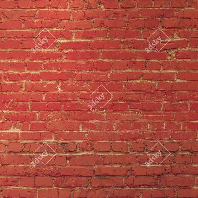 Title: Seamless Brick Texture Set 3D model image 3