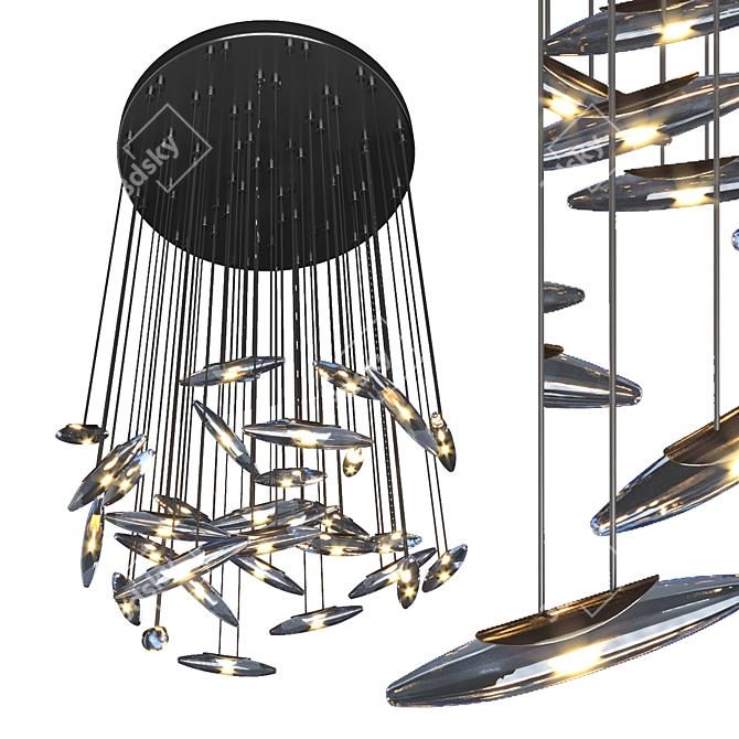 Lunar Luminary Pendant 3D model image 2
