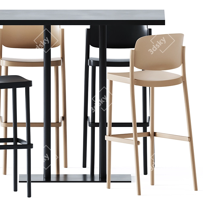 Elevated dining experience: High Table MT 499A T 3D model image 4