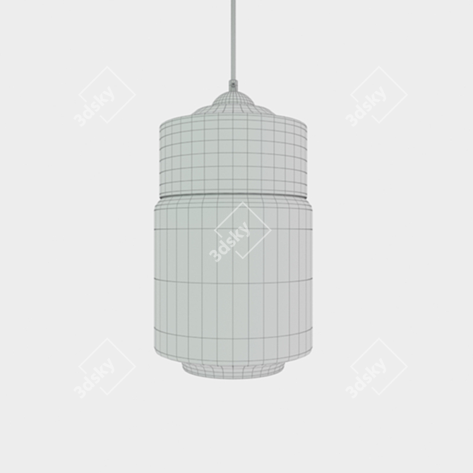 Loft-Style Pendant Light 3D model image 3