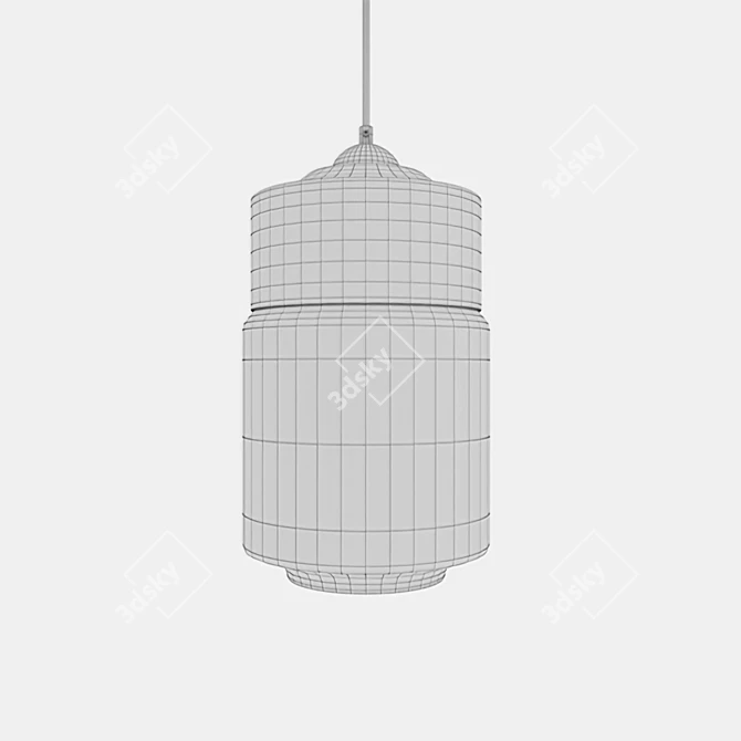 Loft-Style Pendant Light 3D model image 4