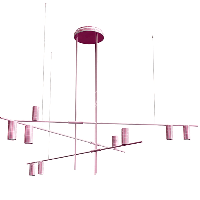 Modern Elegance: TossB LED Chandelier 3D model image 2