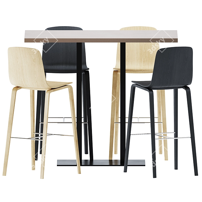 Elevate Your Space: High Table XT 496AQ 3D model image 2