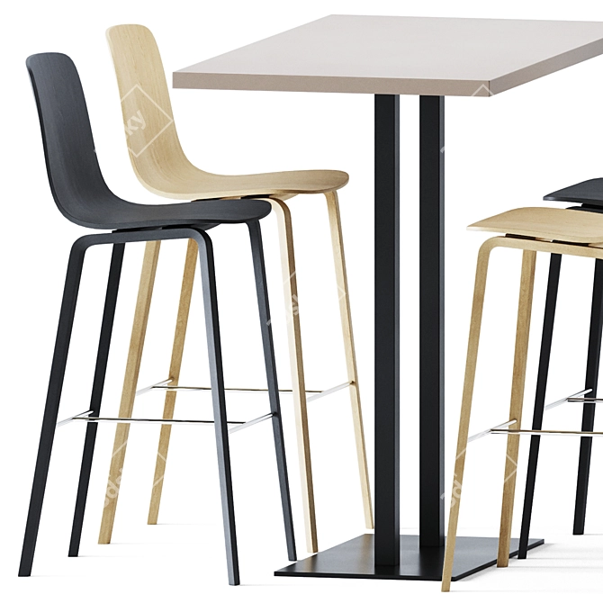 Elevate Your Space: High Table XT 496AQ 3D model image 3