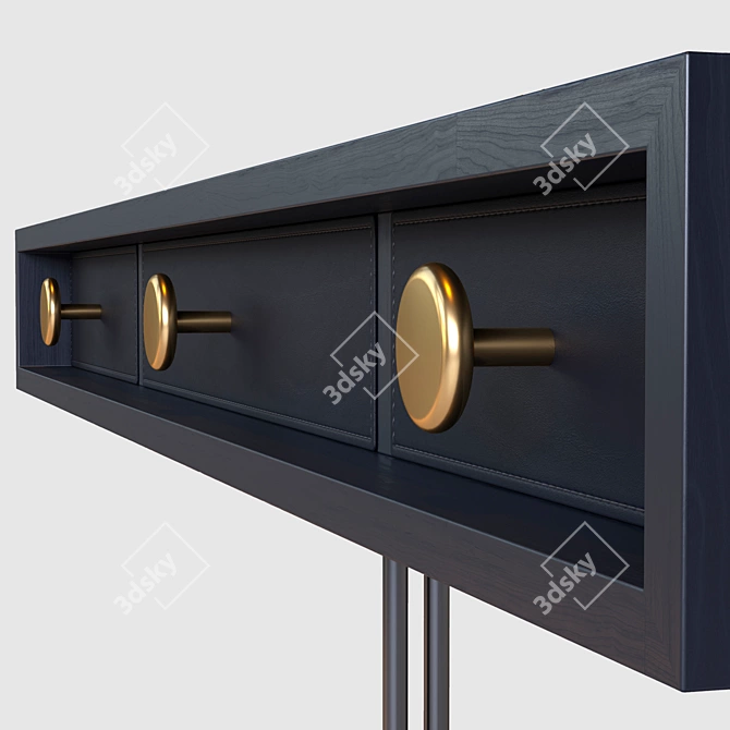 Swing Secretaire: Stylish Storage Solution 3D model image 3