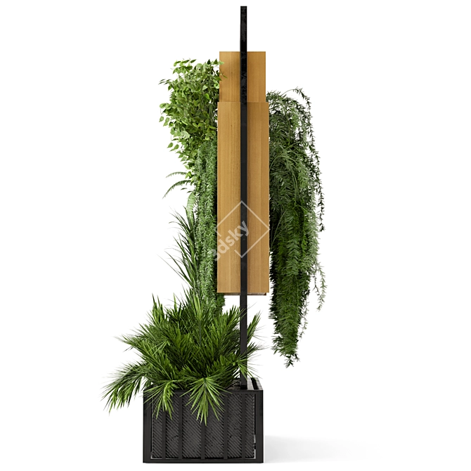 Outdoor Garden Set 113: Stunning Bush and Tree Ensemble 3D model image 4