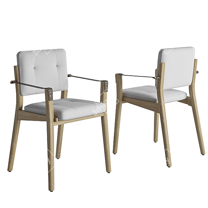 Elegant Christoval Armchair: Rendered in V-Ray and Corona 3D model image 1