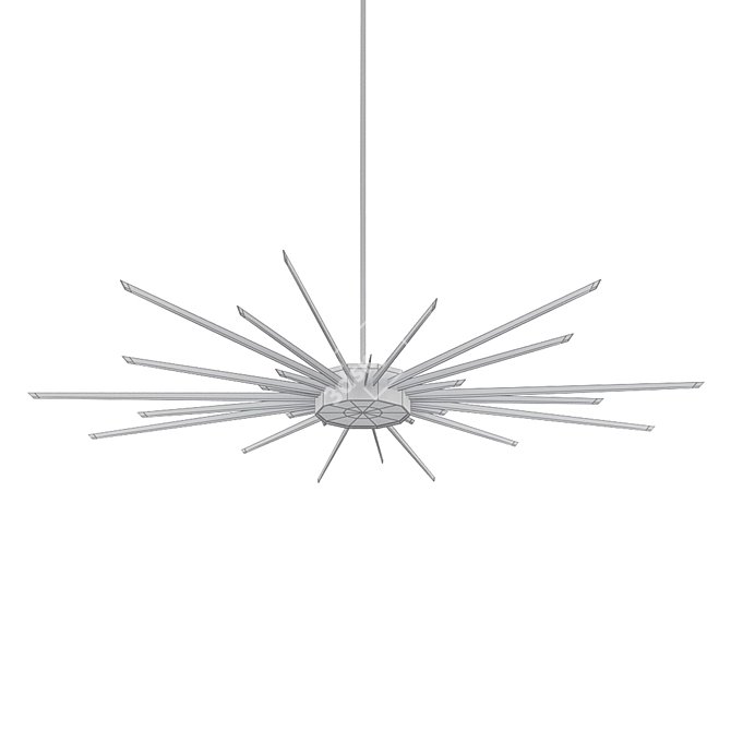 Elegant Riva Chandelier 3D model image 2