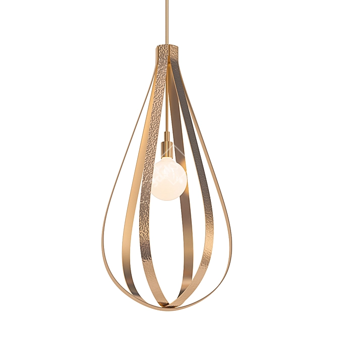 Elegant Swing Pendant 3D model image 1