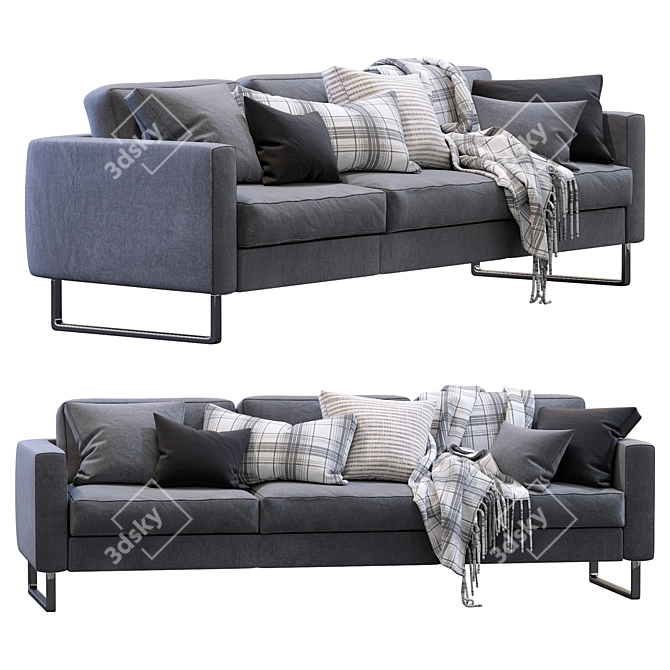 Elegant Prastoria Sofa 3D model image 2