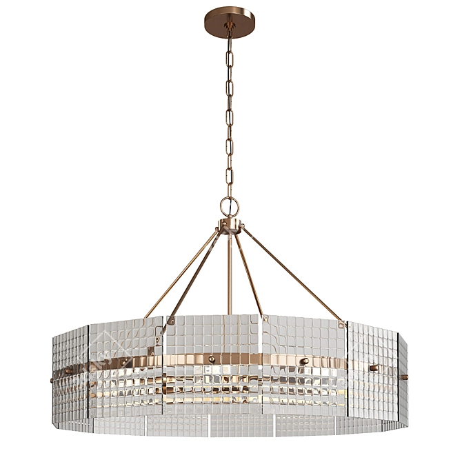 Elegant Capital Lighting Drew Chandelier 3D model image 1