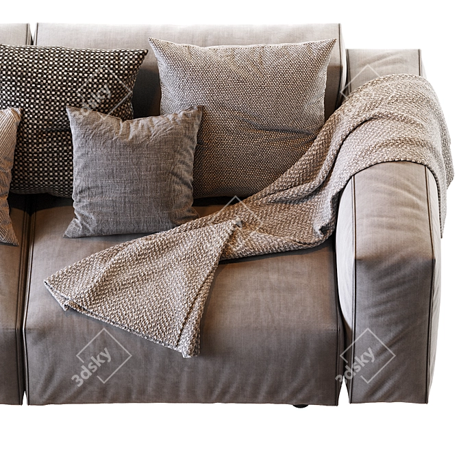 Hills Modern Sofa: Elegant and Stylish 3D model image 5