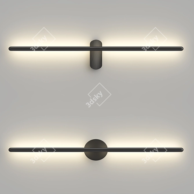 Elegant Wall Sconce: Vantaggio 3D model image 1