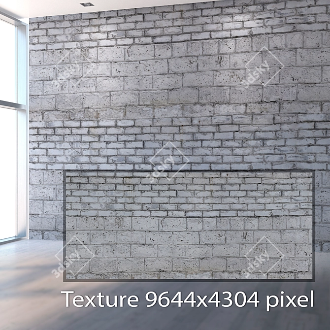 Seamless Brick Texture Kit 3D model image 2