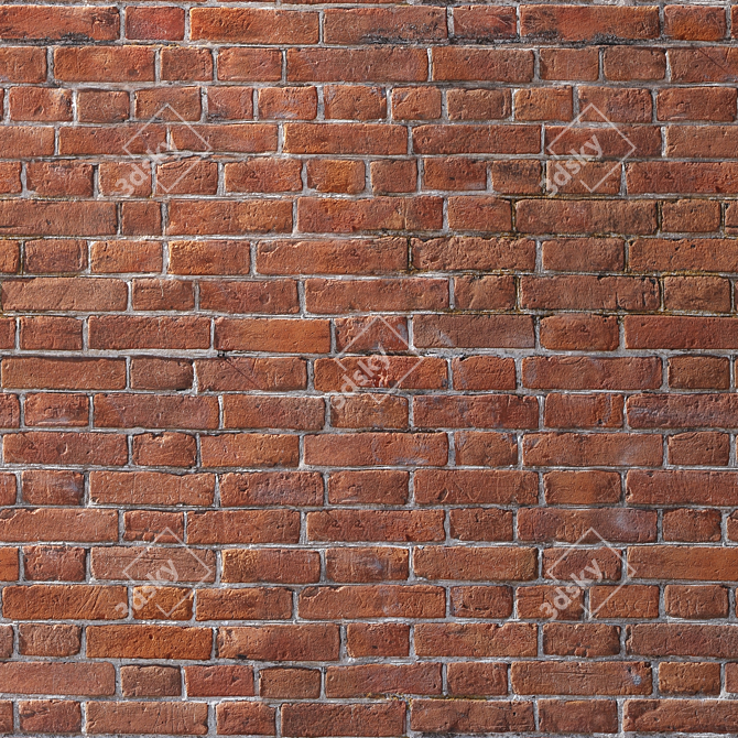 Seamless Brick Texture Set 3D model image 3