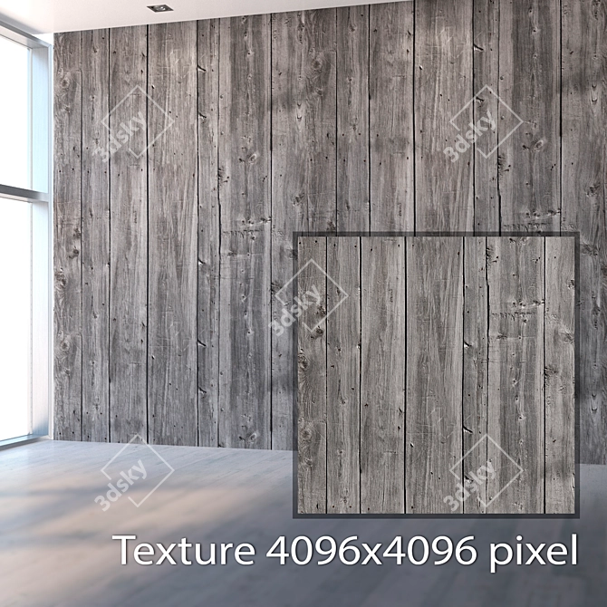Seamless Wood Texture Set 3D model image 2