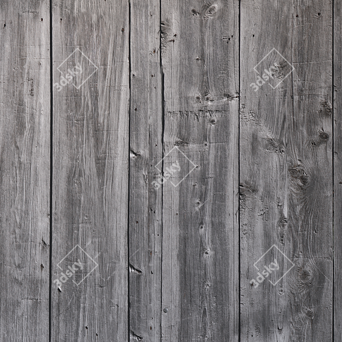 Seamless Wood Texture Set 3D model image 3