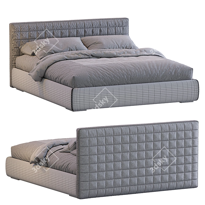 Elegant Contemporary Bed - PICOLIT 3D model image 5