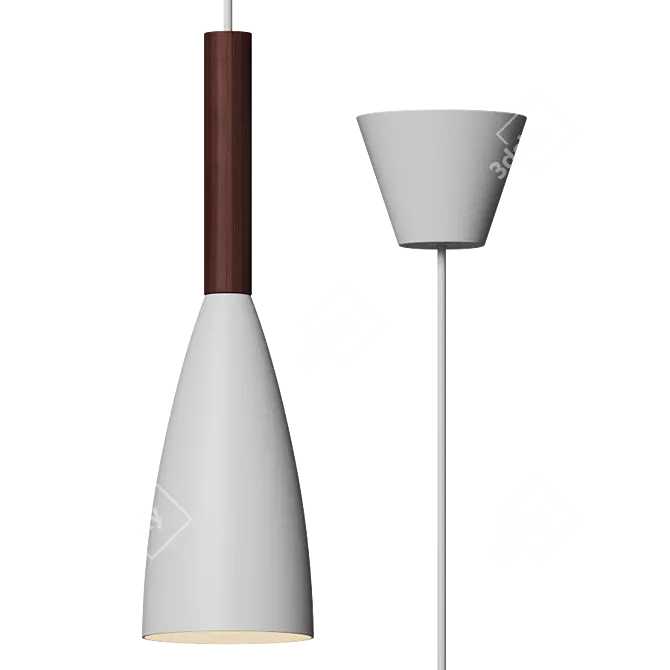 Minimalist Nordic Pendant Light 3D model image 3