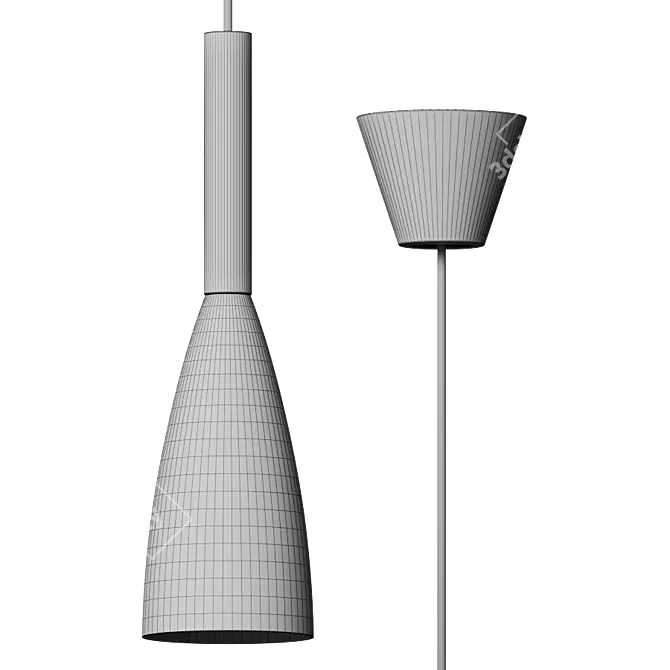 Minimalist Nordic Pendant Light 3D model image 5