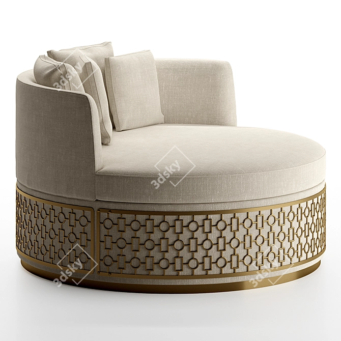 Elegant Italian Chair: Angelo Cappellini 34106 3D model image 1