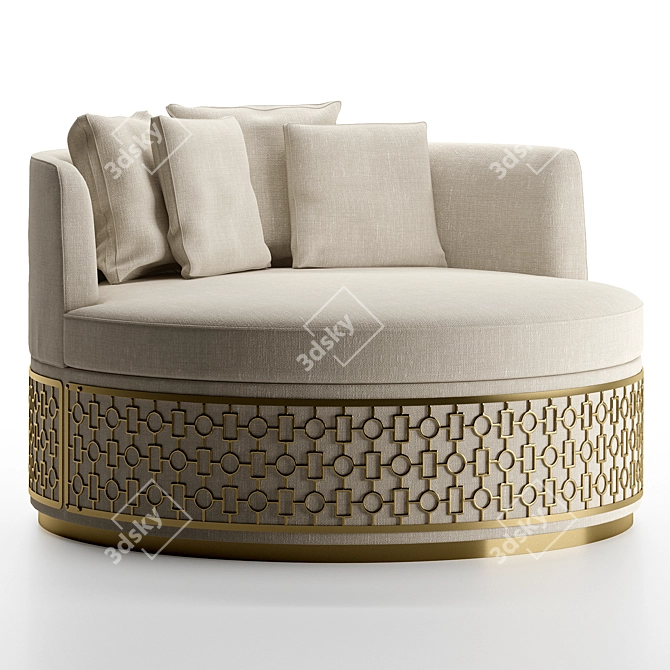 Elegant Italian Chair: Angelo Cappellini 34106 3D model image 2